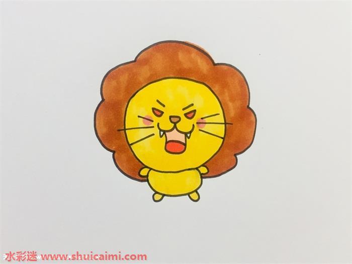 动物狮子怎么画 动物狮子简笔画简单又漂亮彩色