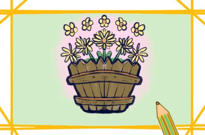 雏菊简笔画 雏菊简笔画图片