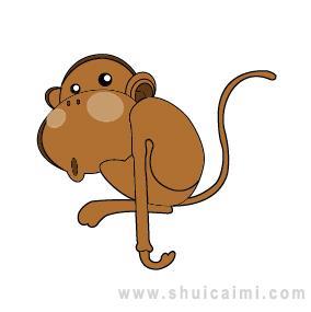 猴子彩色简笔画怎么画 猴子彩色简笔画画法
