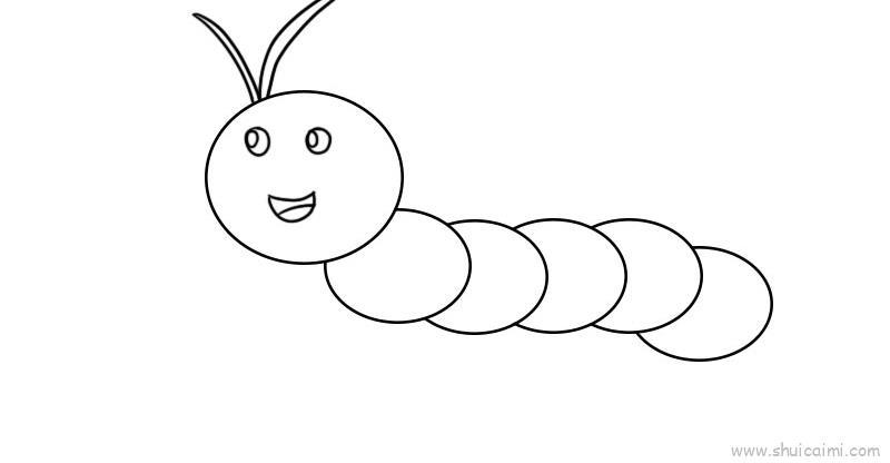 毛毛虫教程儿童画怎么画 毛毛虫教程简笔画顺序