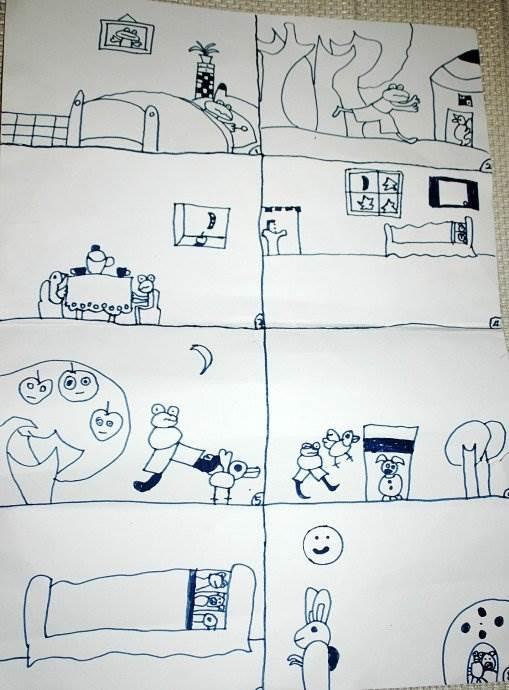 连环画简笔画 连环画简笔画六格