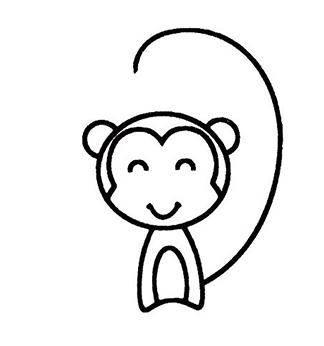 小猴的简笔画图片大全 小猴的简笔画图片