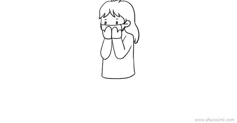 预防传染病儿童画怎么画 预防传染病简笔画步骤