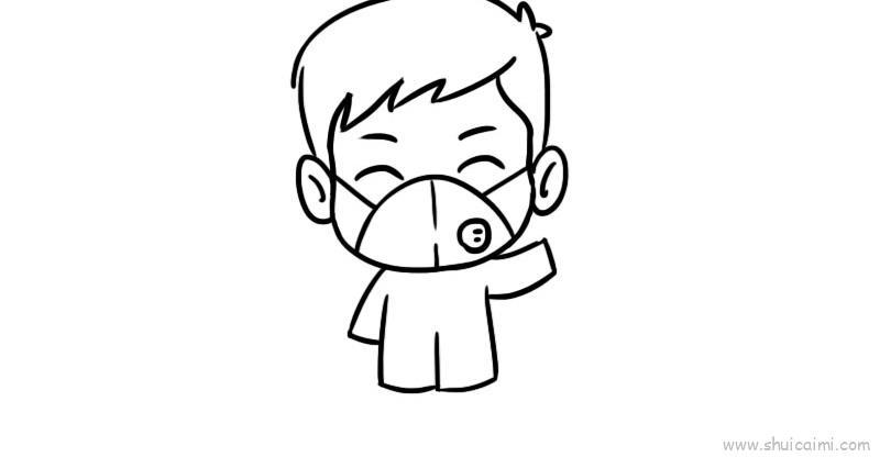 医护人员带口罩防护服儿童画怎么画 医护人员带口罩防护服简笔画图片大全