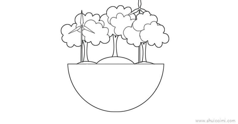 地球教程儿童画怎么画 地球教程简笔画简单