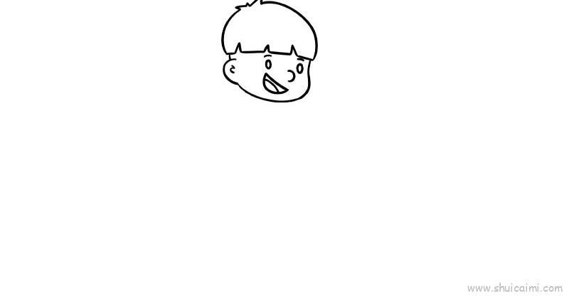 吃冰棍儿童画怎么画 吃冰棍简笔画顺序