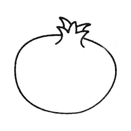 石榴简笔画 石榴简笔画图片大全大图
