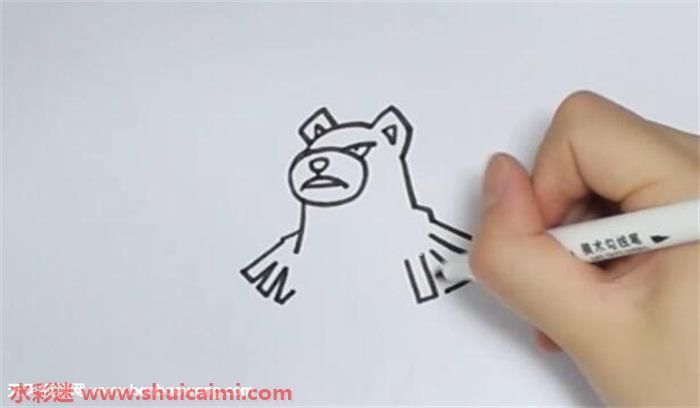 圈圈熊怎么画 圈圈熊简笔画漂亮