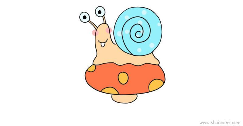 蜗牛儿童画怎么画 蜗牛简笔画画法