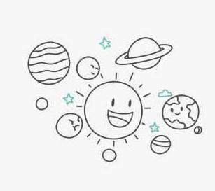 星球简笔画图片大全 星球简笔画图片大全彩色