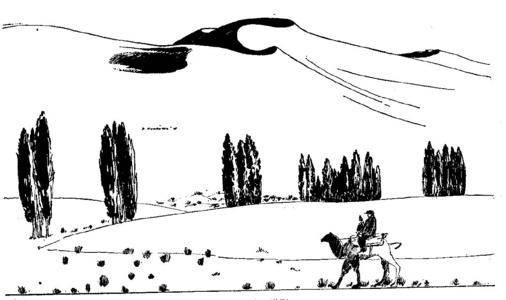 沙漠简笔画 撒哈拉沙漠简笔画