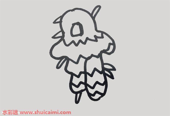 吃鸡吉利服怎么画 吉利服简笔画画法