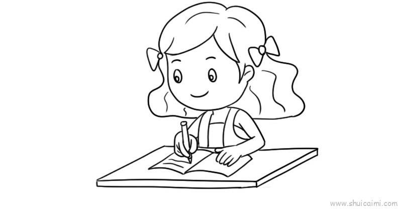 读书笔记儿童画怎么画 读书笔记简笔画步骤