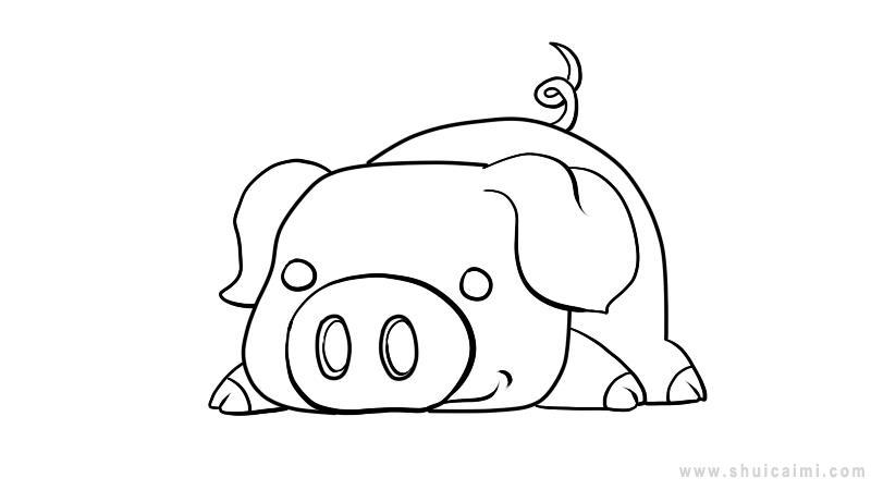 小猪简笔画怎么画 小猪简笔画步骤