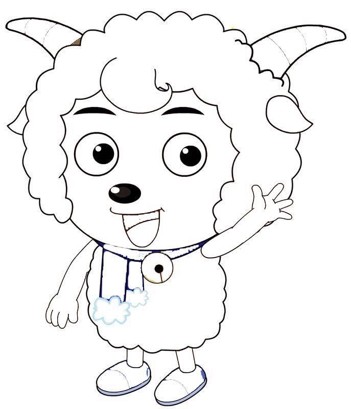 喜羊羊与灰太狼简笔画 喜羊羊与灰太狼简笔画彩色
