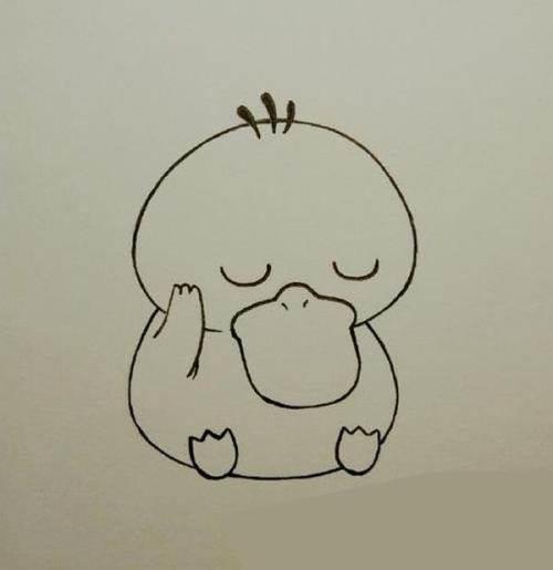 鸭的简笔画图片大全 鸭的简笔画图片大全彩色