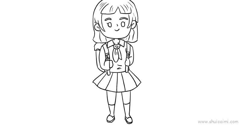 少先队员儿童画怎么画 少先队员简笔画图片大全