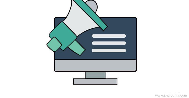 网络宣传教程儿童画怎么画 网络宣传教程简笔画步骤