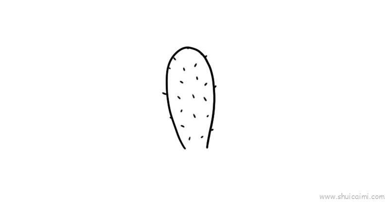 仙人掌盆栽儿童画怎么画 仙人掌盆栽简笔画图片