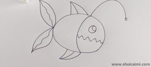 小鱼儿童简笔画怎么画 小鱼儿童画图片