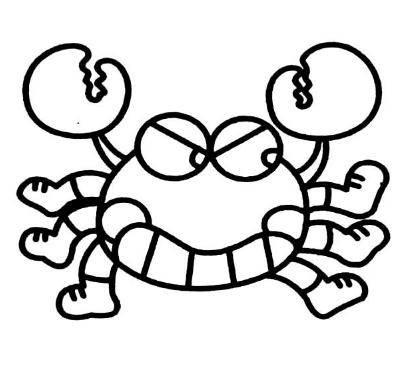 螃蟹简笔画图片大全 螃蟹简笔画图片大全可爱