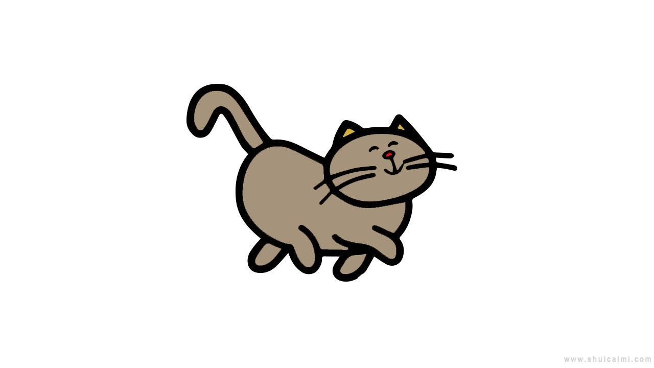 卡通猫简笔画怎么画 卡通猫简笔画图片