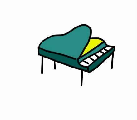 钢琴的简笔画图片大全 钢琴的简笔画图片大全可爱