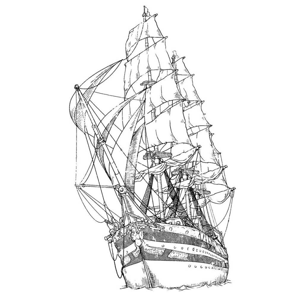 海盗船简笔画 海盗船简笔画简单