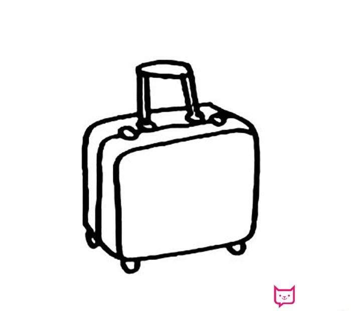 行李箱简笔画 行李箱简笔画可爱