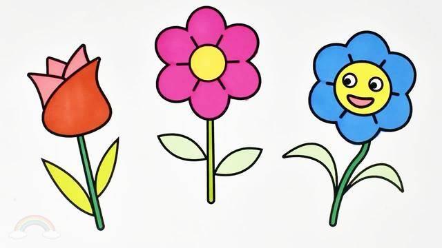 小红花简笔画 送你一朵小红花简笔画