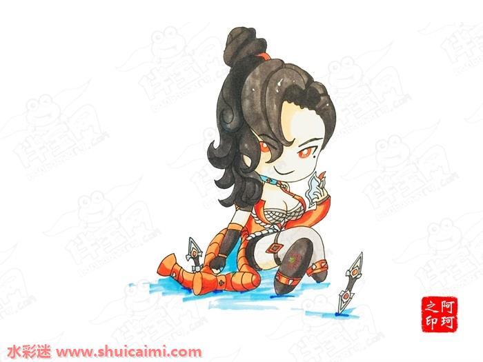 王者荣耀q版人物怎么画 王者荣耀q版人物简笔画步骤