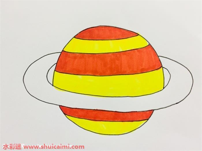 星球怎么画 星球简笔画简单易画彩色