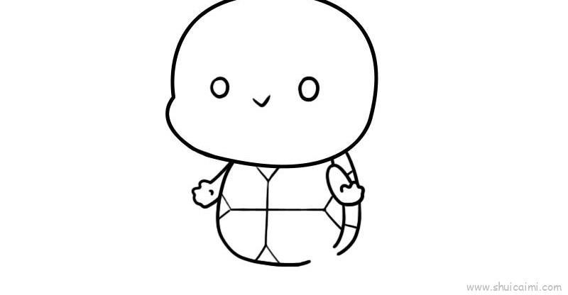 小乌龟儿童画怎么画 小乌龟简笔画图片大全