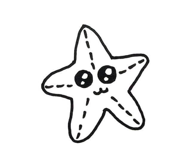 海星简笔画 海星简笔画彩色