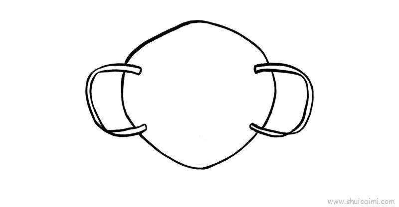 防护口罩儿童画怎么画 防护口罩简笔画图片大全