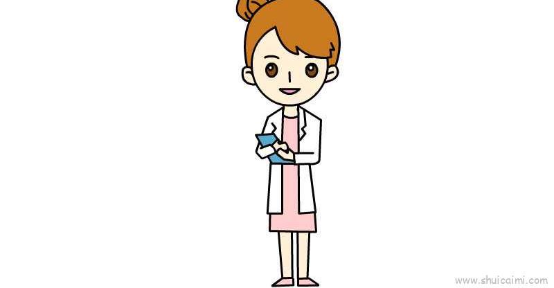 女医生儿童画怎么画 女医生简笔画简单