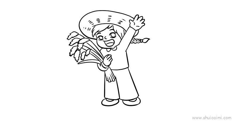 芒种儿童画怎么画 芒种简笔画简单