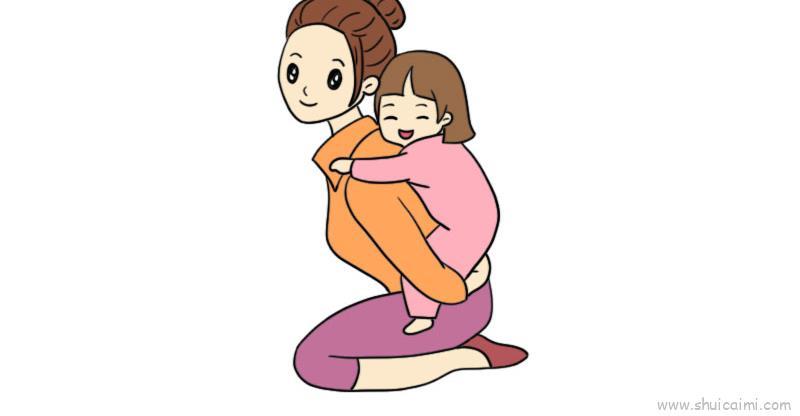 母亲节该儿童画怎么画 母亲节该简笔画简单