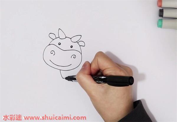 奶牛怎么画 奶牛简笔画彩色