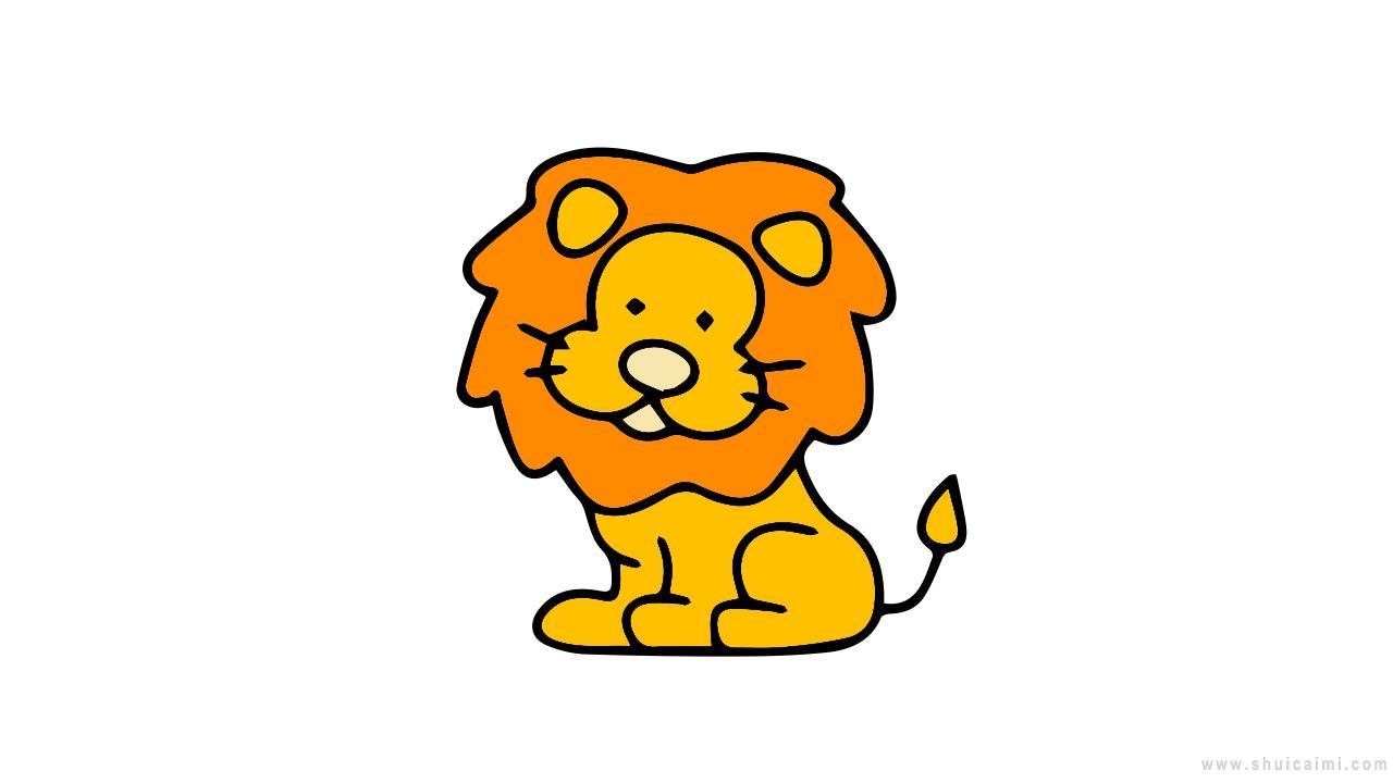 大狮子简笔画怎么画 大狮子简笔画好看