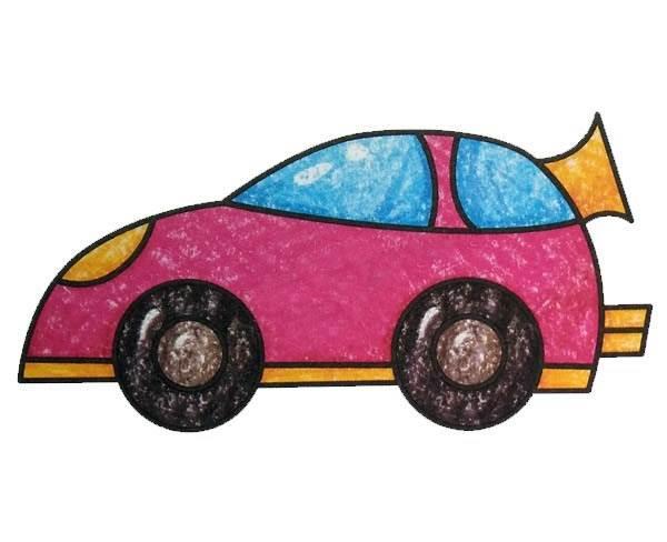 赛车简笔画 赛车简笔画帅气