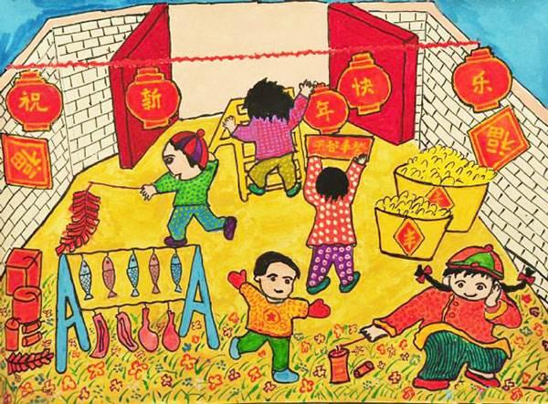 简单画春节贴对联的画怎么画 简单画春节贴对联的画怎么画图片