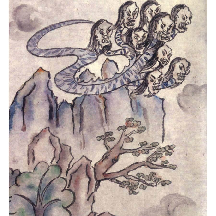 水神共工简笔画 水神共工简笔画教程