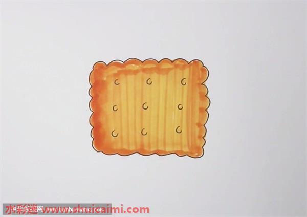 饼干怎么画 简笔画饼干画法步骤