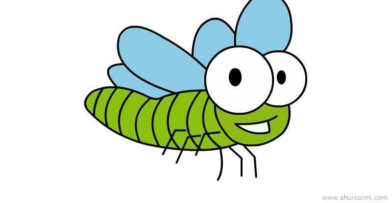 小飞虫儿童画怎么画 小飞虫简笔画步骤