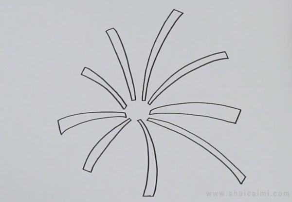 烟花简笔画怎么画 烟花简笔画好看