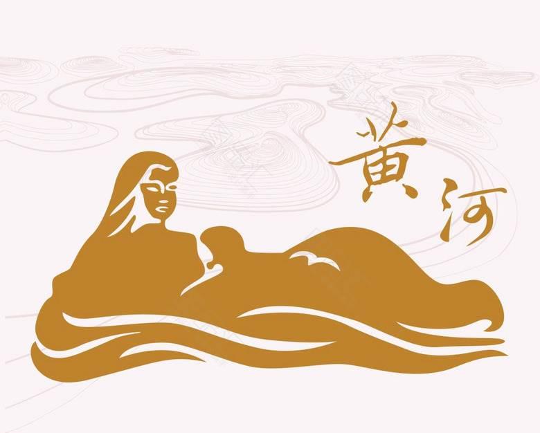 黄河母亲简笔画 兰州黄河母亲简笔画