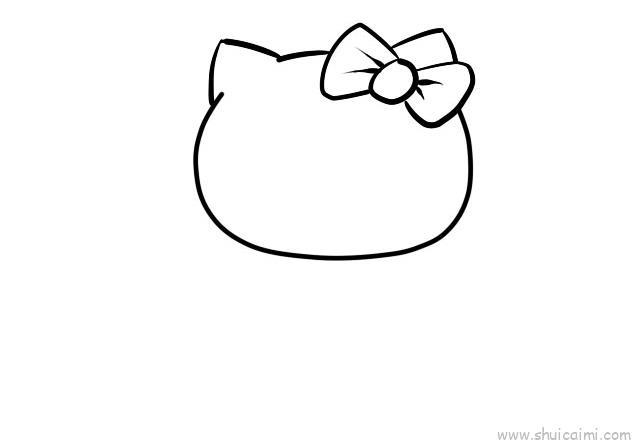 哈喽kitty儿童画怎么画 哈喽kitty简笔画顺序