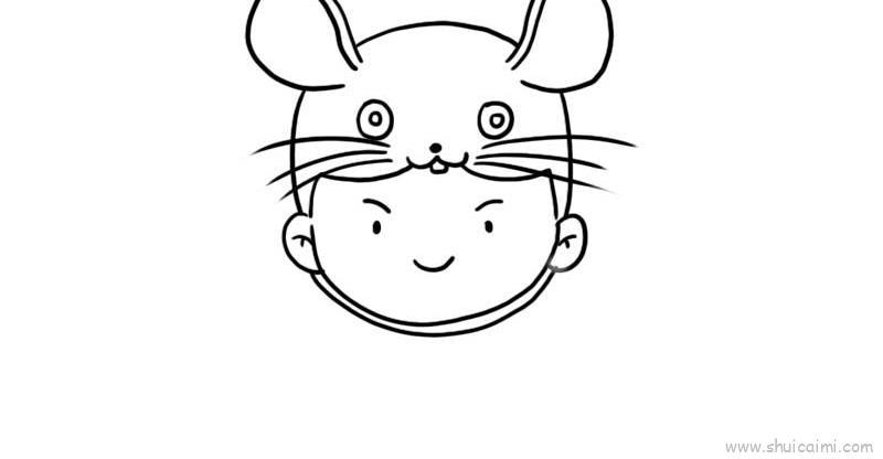 鼠头帽子头像儿童画怎么画 鼠头帽子头像简笔画简单又好看