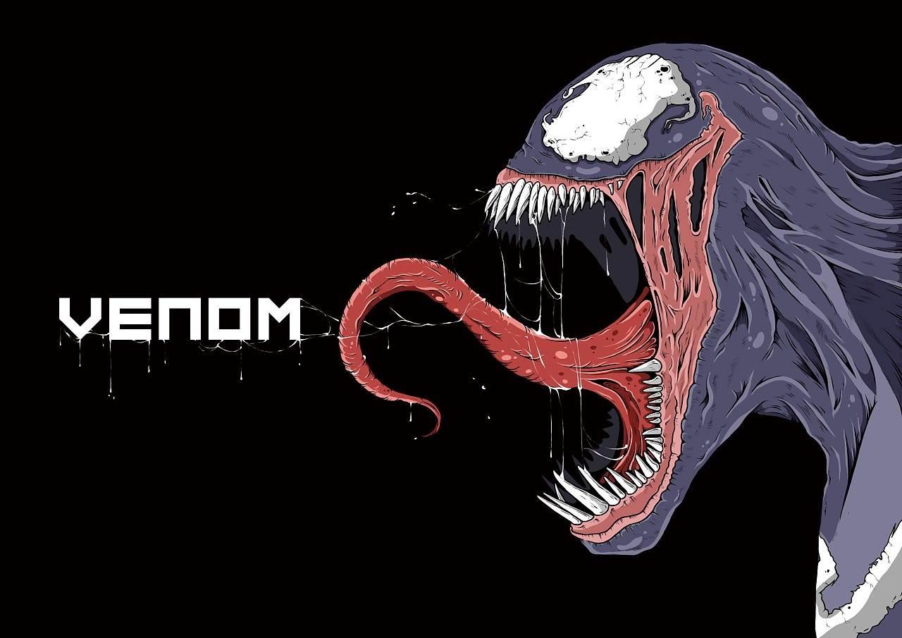 毒液简笔画 毒液简笔画帅气